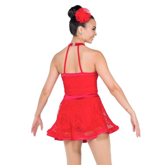 Dance Costume Large Adult Red A Wish Come True V2308 Jazz Tap Musical Theater - Picture 2 of 3